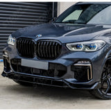 Front Splitter In Gloss Black Black Knight For Bmw X5 G05 2018-2022