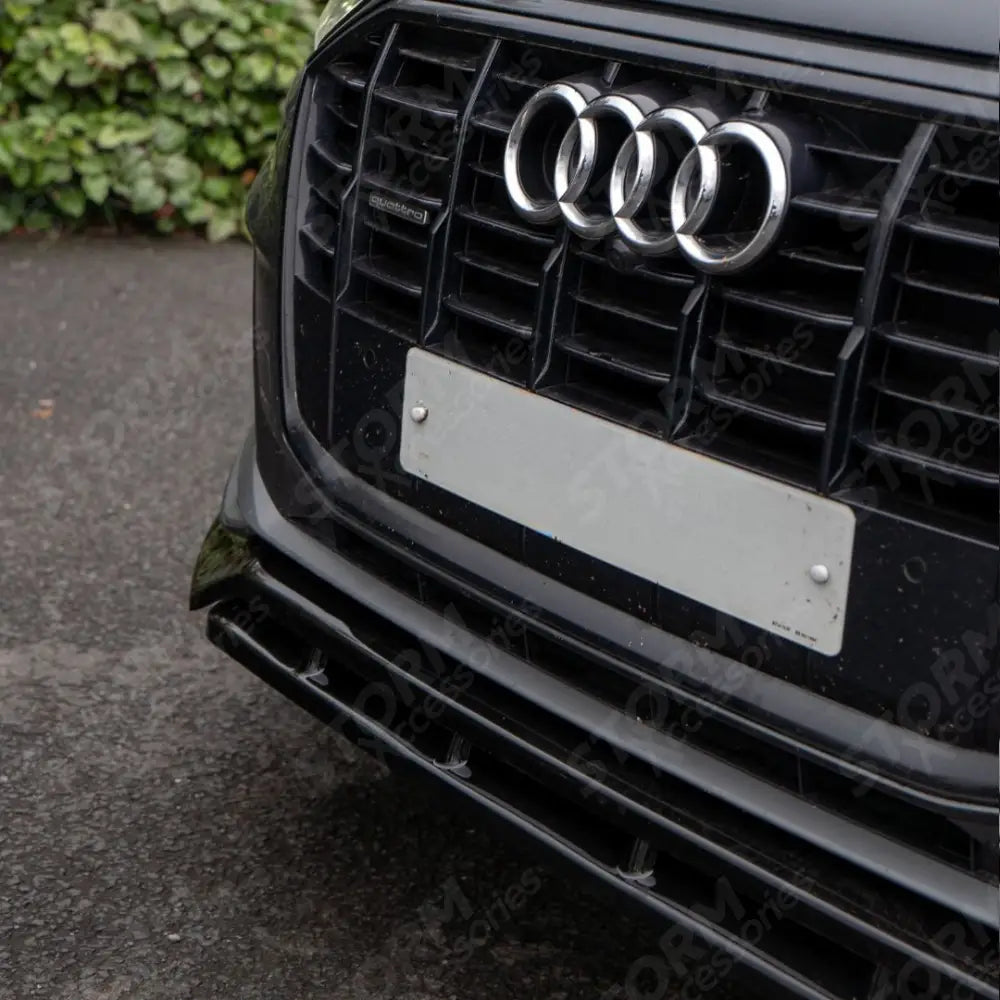 Front Splitter Lip For Audi SQ7 MK2 Facelift 2019+ / Audi Q7 S-Line MK2 Facelift 2019+
