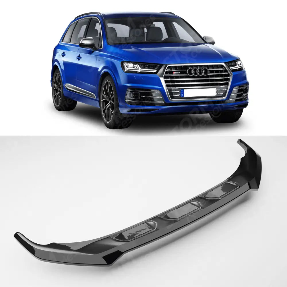 Front Splitter Lip For Audi SQ7 MK2 Facelift 2019+ / Audi Q7 S-Line MK2 Facelift 2019+