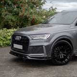 Front Splitter Lip For Audi SQ7 MK2 Facelift 2019+ / Audi Q7 S-Line MK2 Facelift 2019+