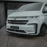 Front Splitter Lip In Gloss Black For Volkswagen Transporter T7 2025 on