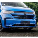 Front Splitter Lip In Gloss Black For Volkswagen Transporter T7 2025 on