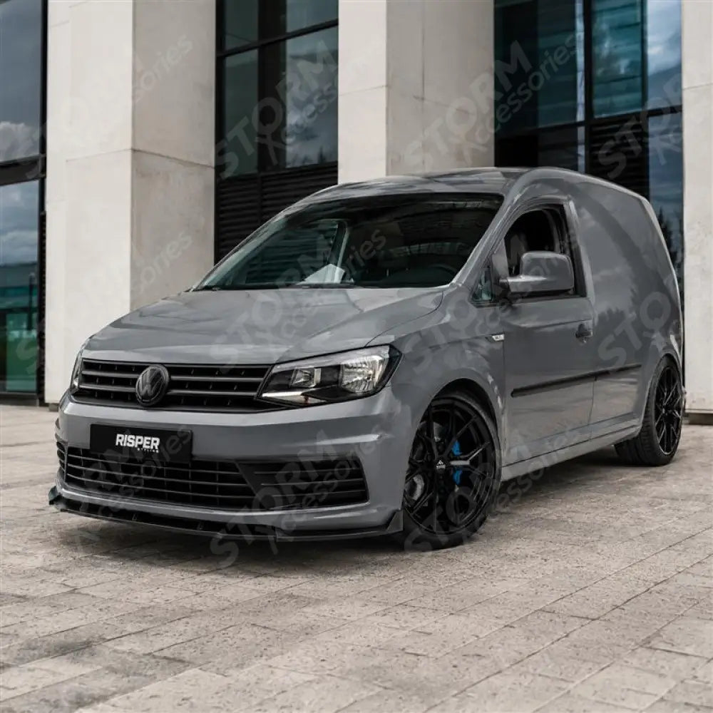 Front Splitter Version 2 in Gloss Black For Volkswagen Caddy 2015-2020