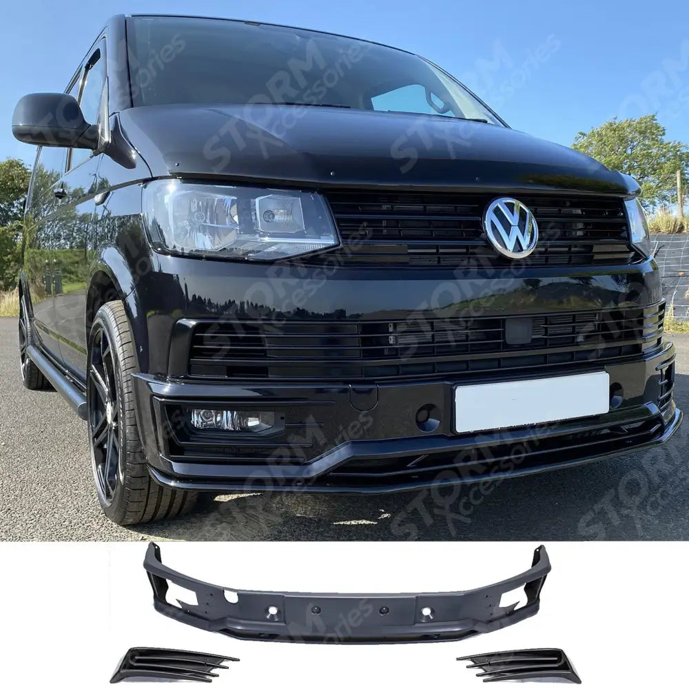Front Sport-line Bumper Extension For Vw Transporter T6 - 2015 - 2024