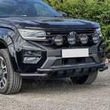 Front Spotlight Mount Bracket Bar Black Choose Lazer Lamps For Volkswagen Amarok 2023+
