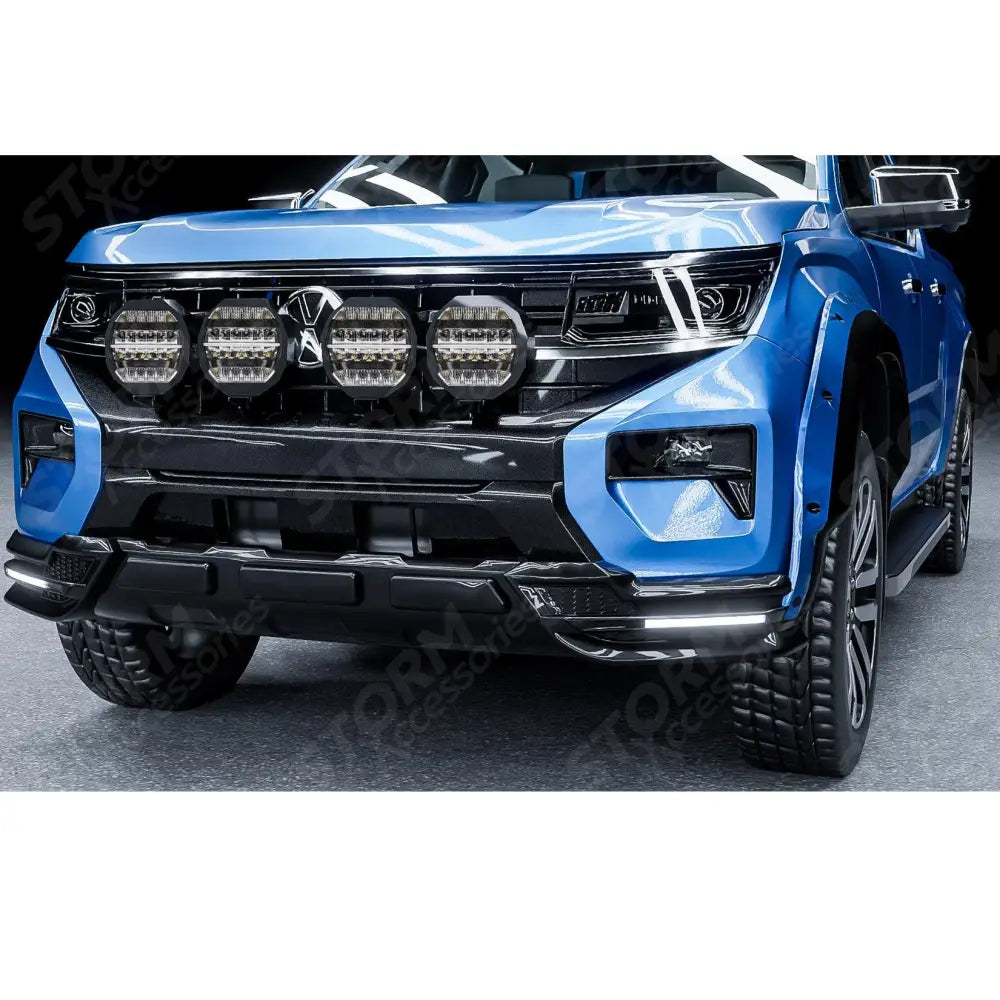 Front Spotlight Mount Bracket Bar Black Choose Lazer Lamps For Volkswagen Amarok 2023+