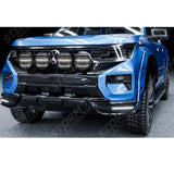 Front Spotlight Mount Bracket Bar Black Choose Lazer Lamps For Volkswagen Amarok 2023+