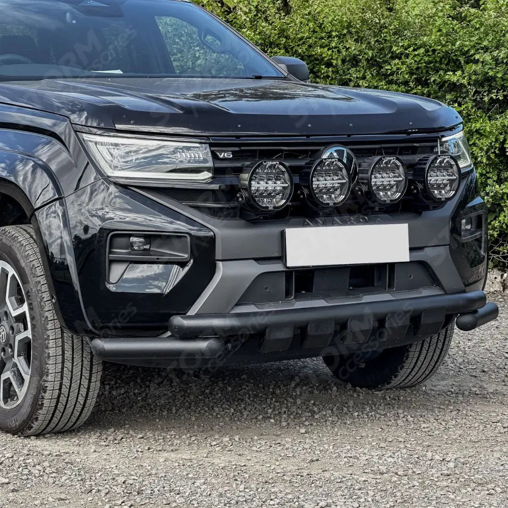 Front Spotlight Mount Bracket Bar Black Choose Lazer Lamps For Volkswagen Amarok 2023+