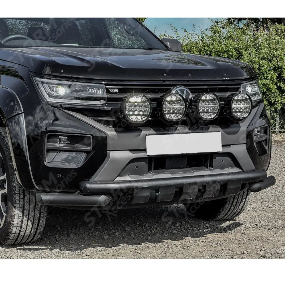Front Spotlight Mount Bracket Bar Black Choose Lazer Lamps For Volkswagen Amarok 2023+