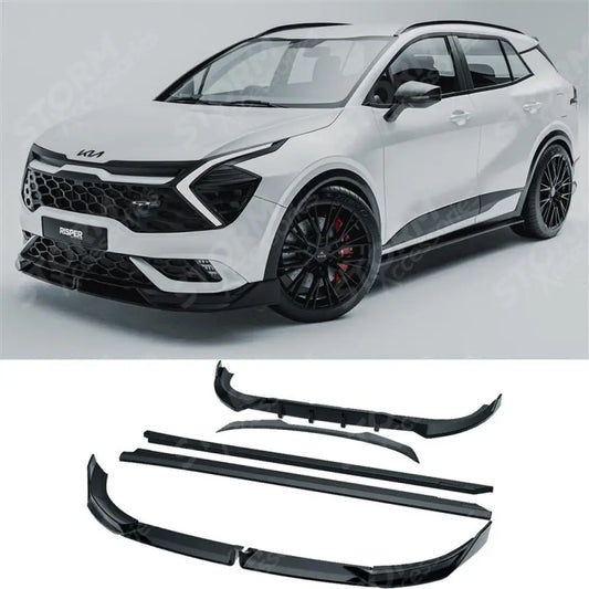 Full Aero Body Kit In Gloss Black For Kia Sportage MK5 GT Line 2021-2025