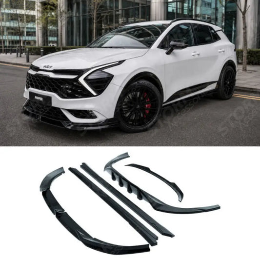 Full Aero Body Kit In Gloss Black For Kia Sportage MK5 GT Line 2021-2025
