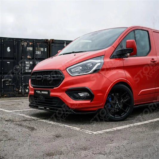 Full Aero Kit in Gloss Black For Ford Transit Custom Mk1 Facelift 2017-2023