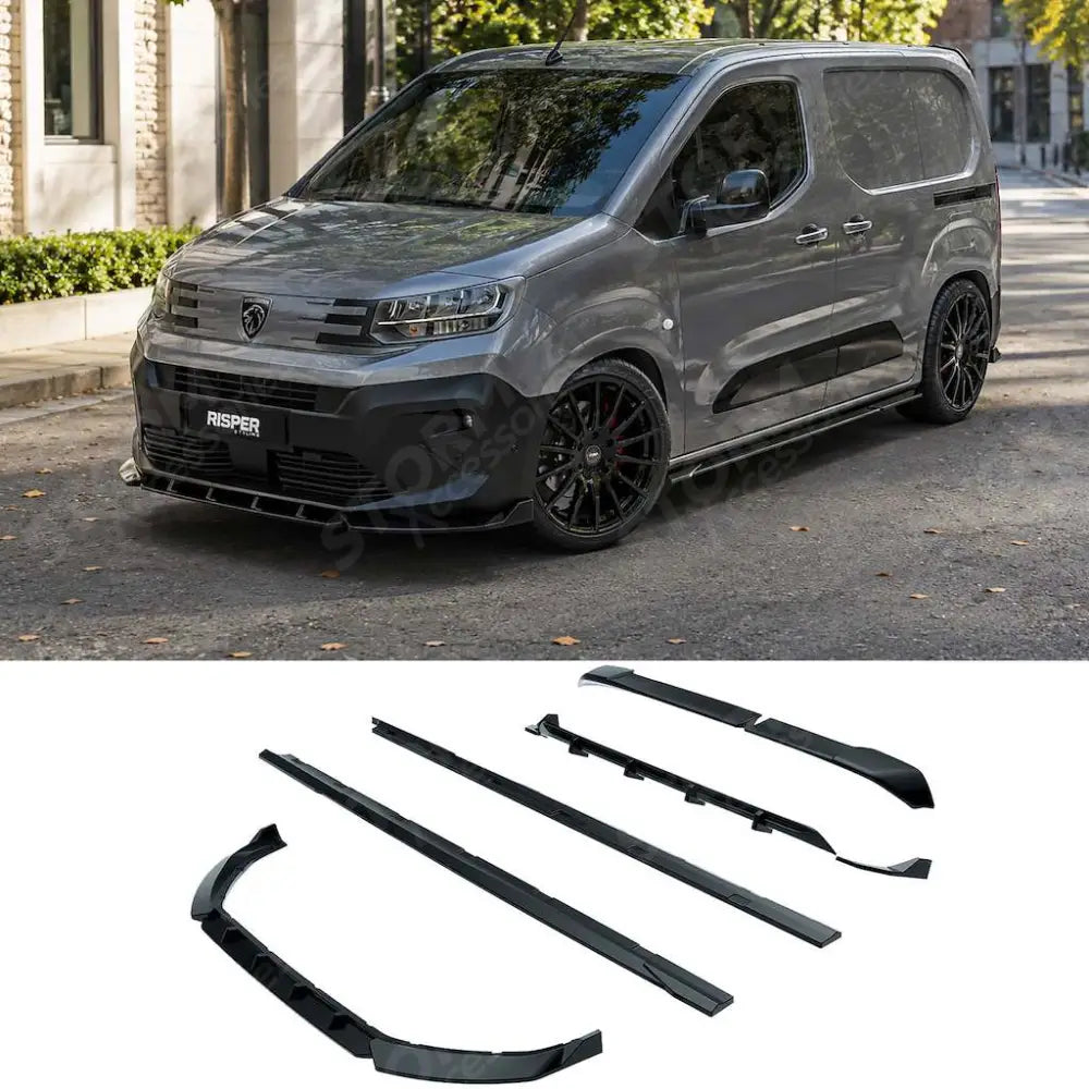 Full Aero Kit in Gloss Black For Peugeot Partner / Citroen Berlingo 2023+ - Body Kits