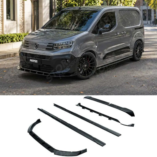 Full Aero Kit in Gloss Black For Peugeot Partner / Citroen Berlingo 2023+