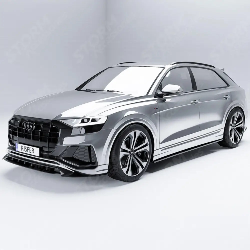 Full Aero Low Line Kit In Gloss Black By Risper Styling For Audi Q8 S Line 2018-2023