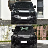Full Exterior Front & Rear Black Pack 007 For Land Rover Defender L663 110 // 90 2020 On