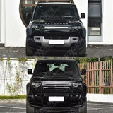 Full Exterior Front & Rear Black Pack 007 For Land Rover Defender L663 110 // 90 2020 On
