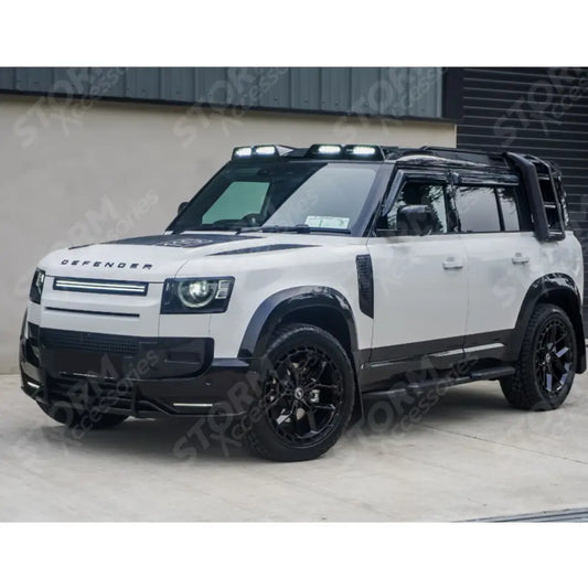 Full Exterior Moulding Set (10pc) In Gloss Black For Land Rover Defender L663 110 2020 On