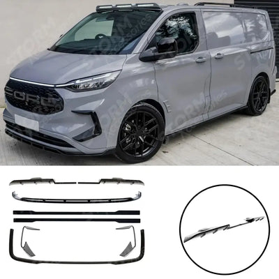 Ford Transit Custom MK2 2024 on SWB Full Low Line Aero Kit V1 In Gloss Black