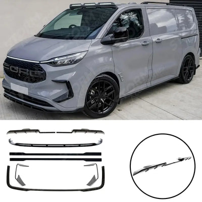 Full Low Line Aero Kit V1 In Gloss Black For Ford Transit Custom MK2 SWB 2024 on