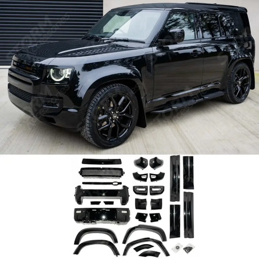 Full Upgrade Kit In Gloss Black For Land Rover Defender L663 110