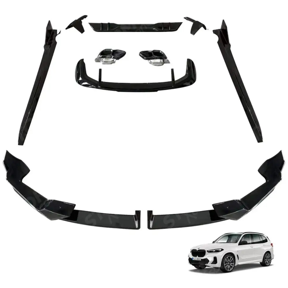 Gloss Black Aero Kit By Risper For Bmw X5 G05 Lci 2023+