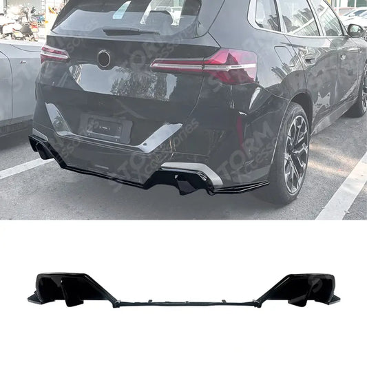 Gloss Black For BMW X3 G45 2025+ M-Sport Rear Diffuser In