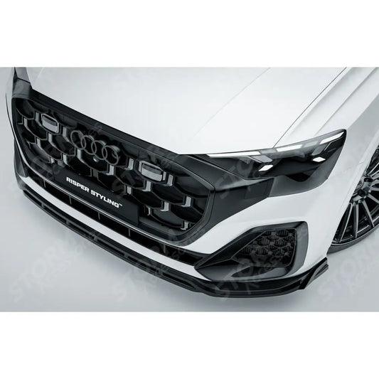 Gloss Black Risper Front Splitter Lip For Audi Q8 S Line 2023+
