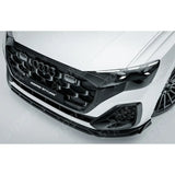 Gloss Black Risper Front Splitter Lip For Audi Q8 S Line 2023+
