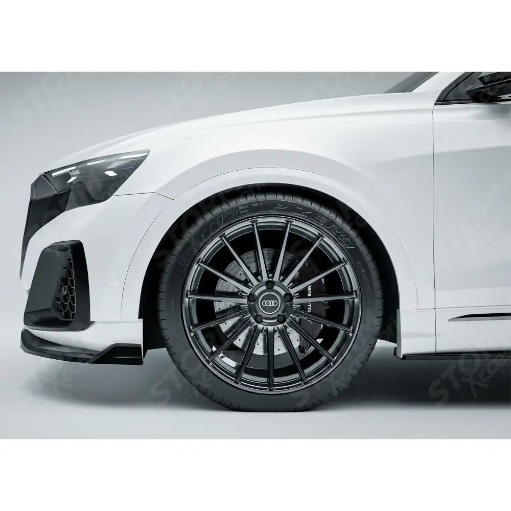 Gloss Black Risper Front Splitter Lip For Audi Q8 S Line 2023+