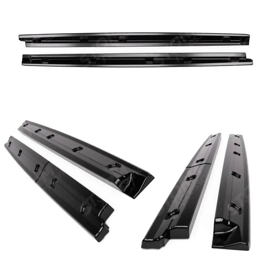 Gloss Black Side Skirt Splitters For Ford Transit Connect SWB 2024+