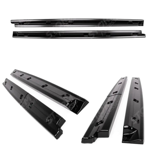Gloss Black Side Skirt Splitters For Ford Transit Connect SWB 2024+