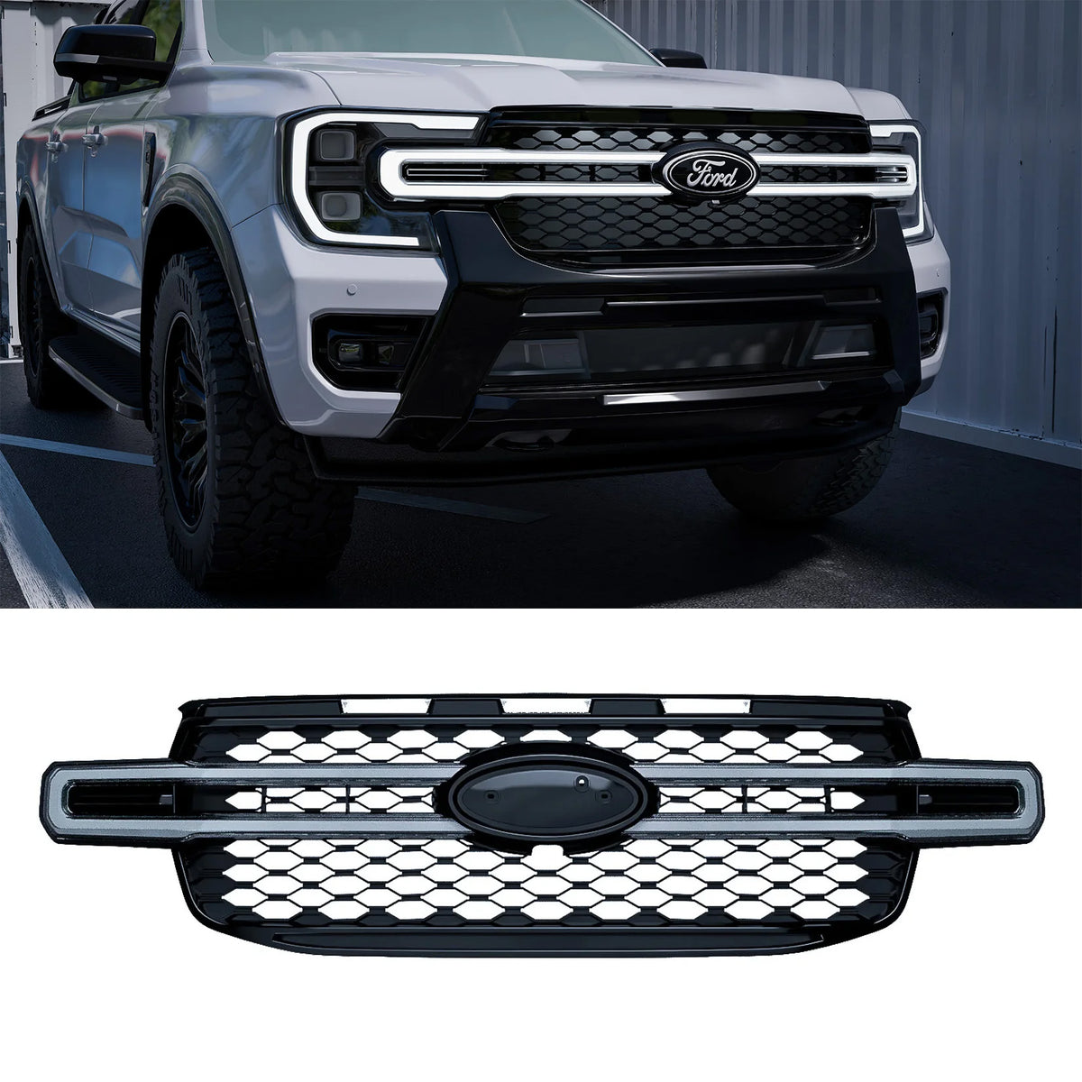 Led Grille Ranger Ford Ranger Wildtrak 2023+ Stormlux DRL LED Grill – Storm Xccessories