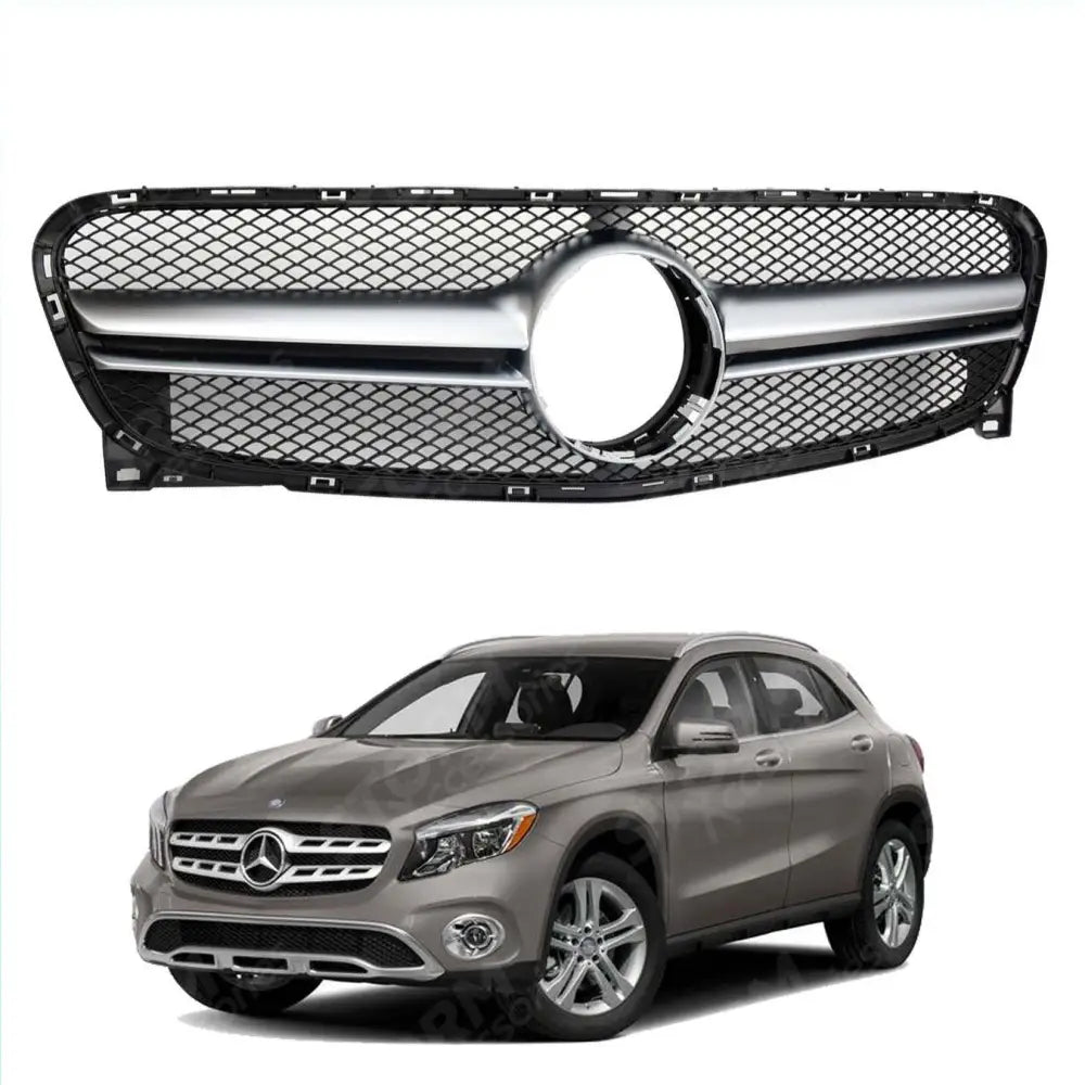 Grille For Mercedes Gla X156 2017 On Amg Style Upgrade Front