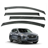 Hyundai Santa Fe 2019 On Egr Quad Wind Deflectors - External Fit