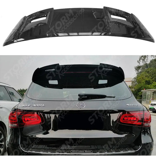 In Gloss Black For Mercedes Glc 2015+ X253 Amg Style Rear Spoiler