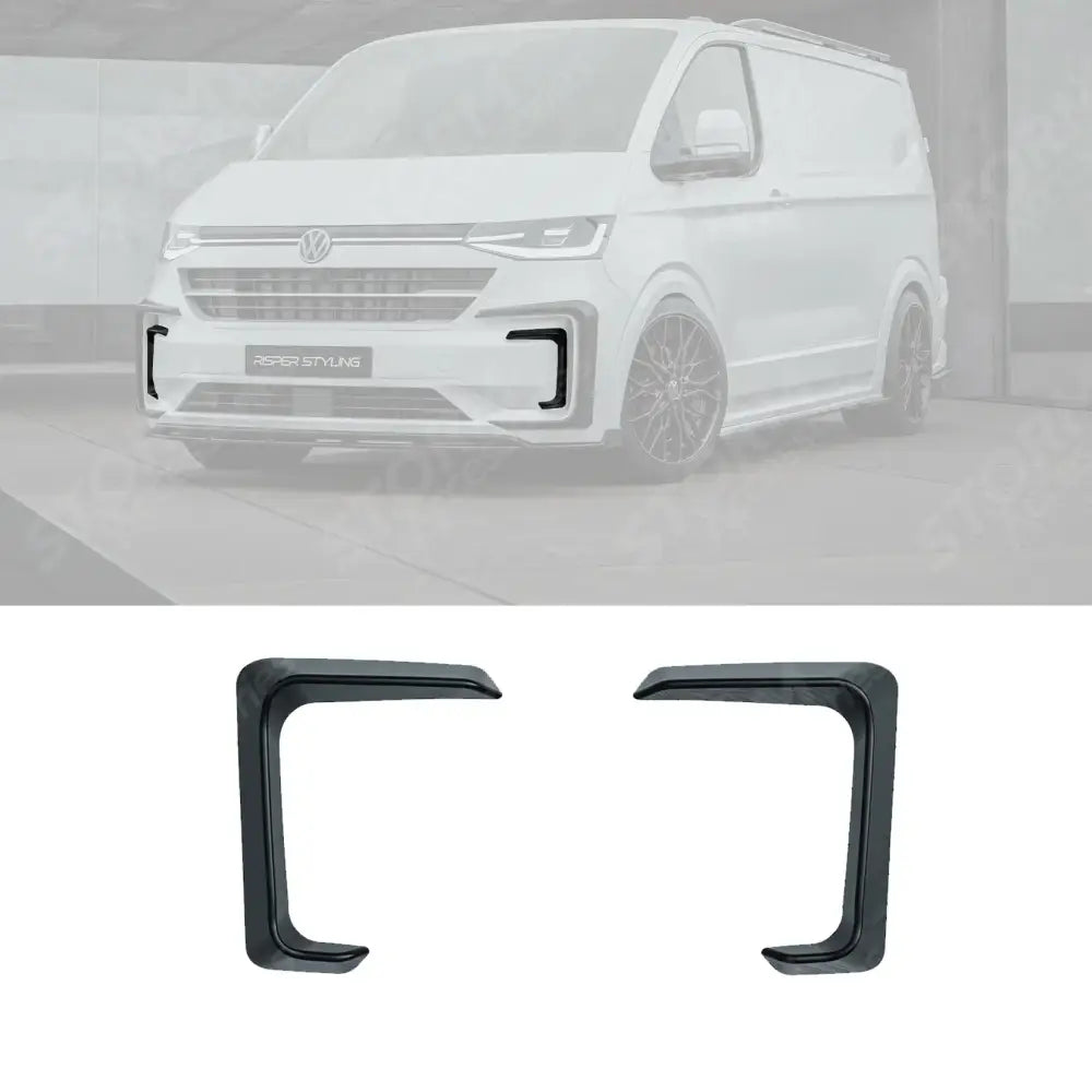 Inner Canard Loops In Gloss Black For Volkswagen Transporter T7 2025 on