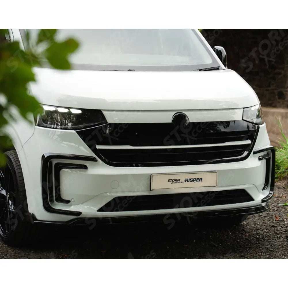 Inner Canard Loops In Gloss Black For Volkswagen Transporter T7 2025 on
