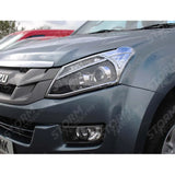 Isuzu D-max 2012-2016 - Stx Head Light Guards Pair - Chrome