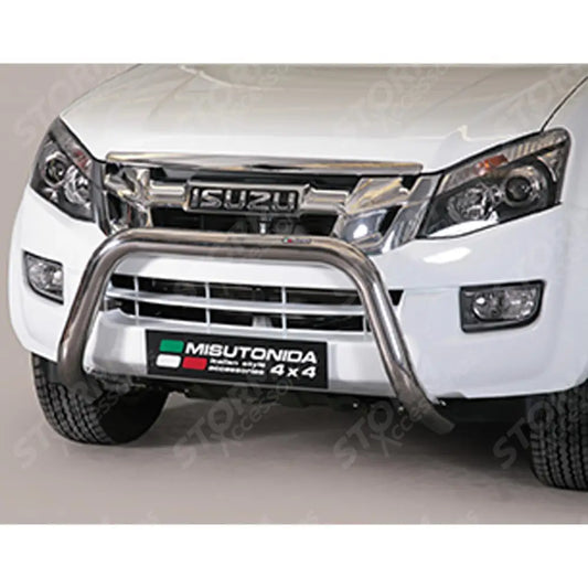 Isuzu D-max 2012-2020 Misutonida Eu Approved Front Bar - 76mm - Stainless Finish