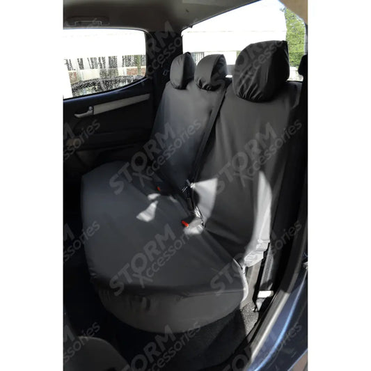 Isuzu D-max 2012 - 2021 - Rear Seat Covers - No Armrest - Black
