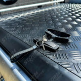 Isuzu D-max 2012 On Double Cab Aluminium Tonneau Cover Black Finish Egr