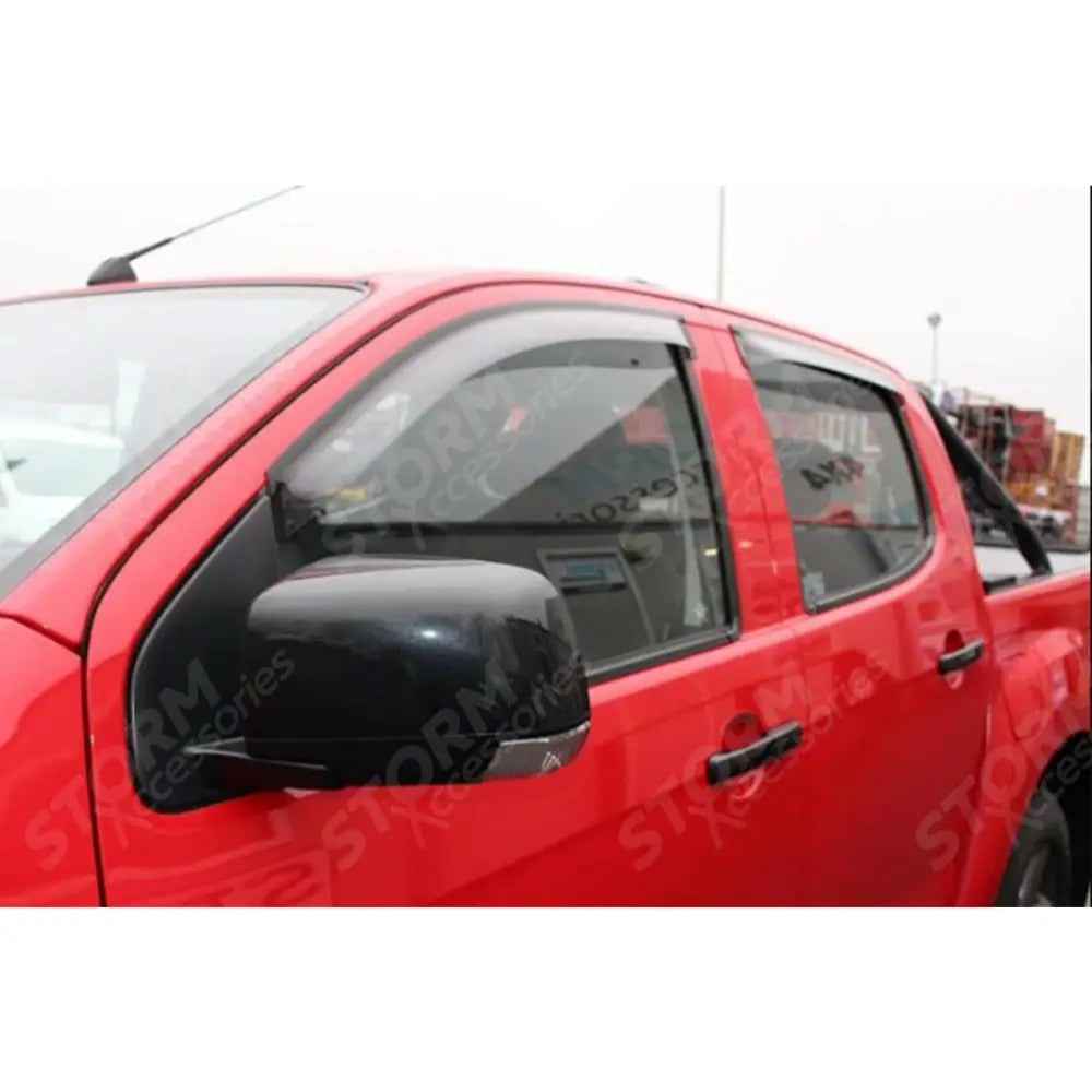 Isuzu D-max 2012 On - Double Cab Egr Quad Wind Deflectors - External Fit