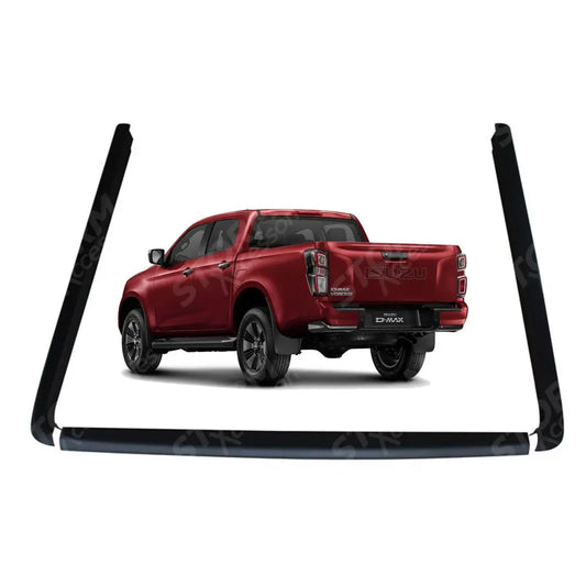 Isuzu D-max 2021 - 2024 Double Cab Load Bed Rail Caps - Loadbed Protection - 3pc Set