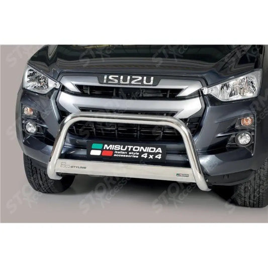 Isuzu D-max 2021 - 2024 Misutonida Eu Approved Front Bar - Stainless - 63mm