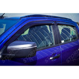 Isuzu D-max 2021 On Double Cab Egr Quad Wind Deflectors - External Fit