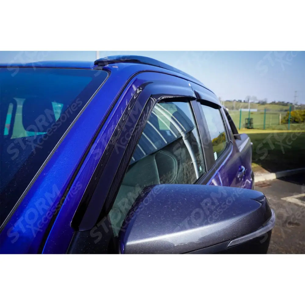 Isuzu D-max 2021 On Double Cab Egr Quad Wind Deflectors - External Fit