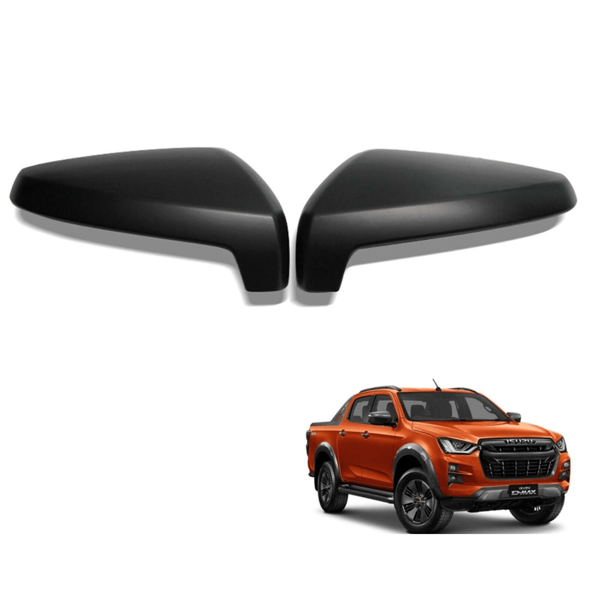 Isuzu D-max 2021 On Stx Wing Mirror Covers - In Black - Pair