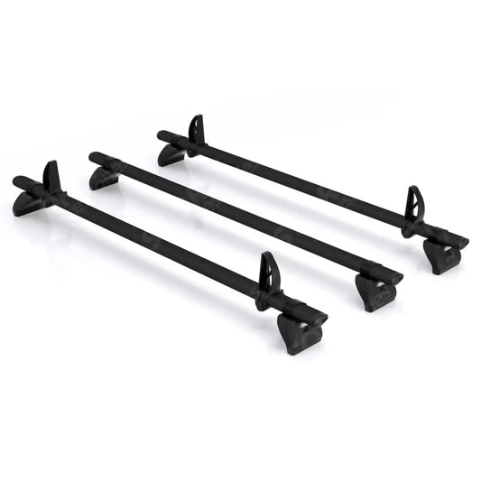Kammbar Black For Ford Transit 2014 On - High Roof - 3 Aluminum Bars