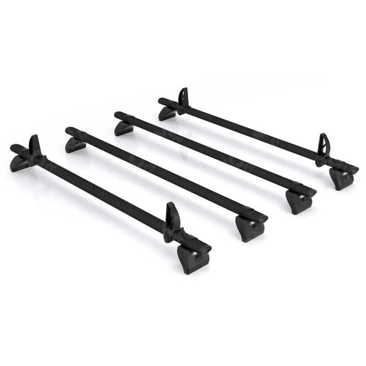 Kammbar Black For Ford Transit - 2014 on High Roof - 4 Aluminium Bars